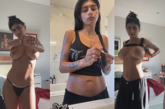 Mia Khalifa Changing Clothes Video